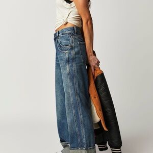 ‼️FREE PEOPLE‼️Final Countdown Wide Leg Cuffed Jeans, Size 27